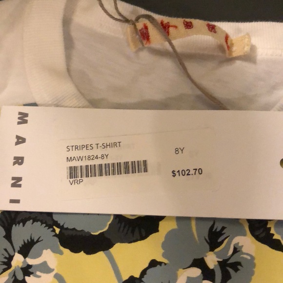 Clearance - Marni Stripped Flower Shirt - Picture 2 of 4